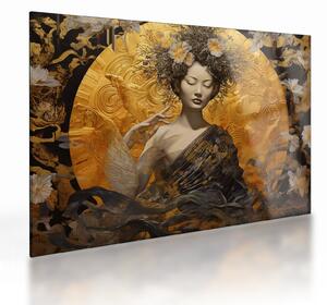 Staklena slika - Japanska dama (70x50 cm)