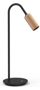 Decor T1 LED Stolna lampa Dim. Crna/Mesing - Antidark