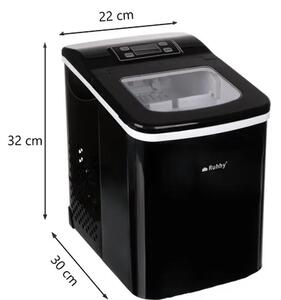 Ruhhy 25565- ledomat 12 kg/24h – aparat za led s displayem, timerom i 2 veličine kocki