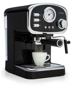 Klarstein Espressionata Gusto, espresso aparat za kavu, 1100 W, tlak 15 bar, crni