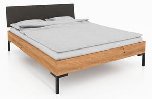 Bračni krevet od hrastovine s tapeciranim uzglavljem 140x200 cm Abises 1 - The Beds