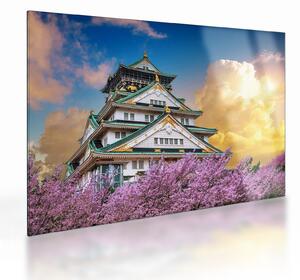 Staklena slika - Dvorac Osaka (70x50 cm)