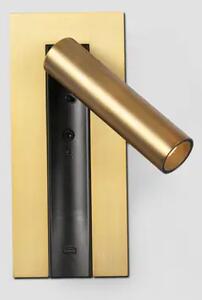 GABO LED ZIDNA SVJETILJKA ZA ČITANJE 4W 2700K USB BRONZE FR62758