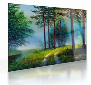 Staklena slika - Ulje na platnu pejzaža (70x50 cm)