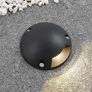 Lindby Huban LED podni reflektor, jedna žarulja, Crno, Metal