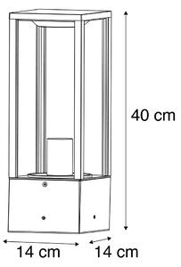 Pametna stojeća vanjska svjetiljka crna 40 cm uklj. Wifi ST64 - Charlois