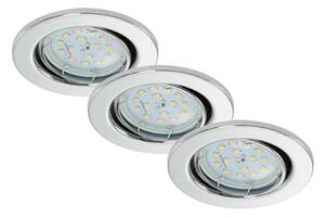 Briloner 7220-038- SET 3x LED Ugradbena svjetiljka za kupaonicu FIT 1xGU10/5W/230V