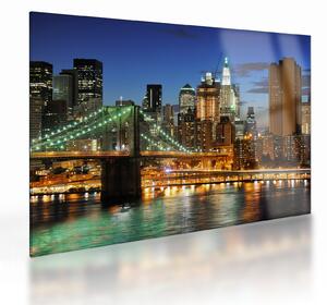 Staklena slika - Most s New Yorkom (70x50 cm)
