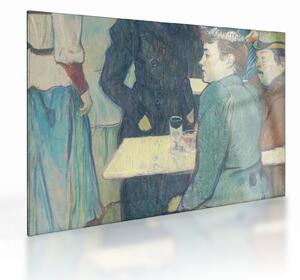 Staklena slika - Henri de Toulouse-Lautrec, A Corner of the Moulin de la Galette, reprodukcije (70x50 cm)