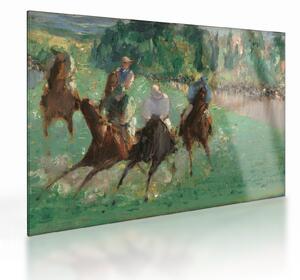 Staklena slika - Edouard Manet, At the Races, reprodukcije (70x50 cm)