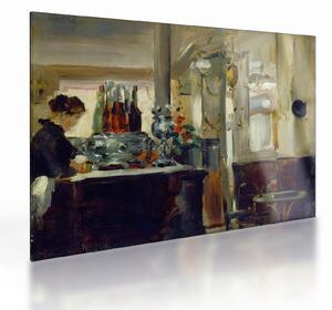 Staklena slika - Style of Edouard Manet, Bon Bock Cafe, reprodukcije (70x50 cm)