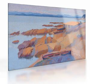 Staklena slika - Henri Edmond Cross, Calanque des Antibois, reprodukcije (70x50 cm)