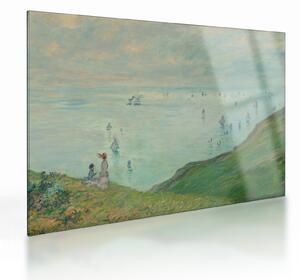 Staklena slika - Henri Fantin-Latour, Cliffs at Pourville, reprodukcije (70x50 cm)
