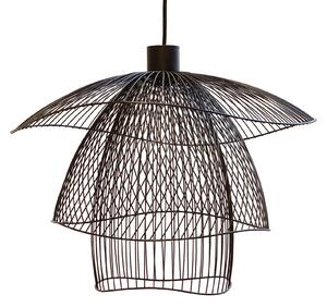 Viseće Svjetiljka Forestier, Papillon S, prigušiv, Crno, Dnevna soba, Metal, Dizajn
