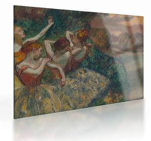 Staklena slika - Edgar Degas, Four Dancers, reprodukcije (70x50 cm)