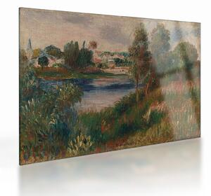 Staklena slika - Auguste Renoir, Landscape at Vetheuil, reprodukcije (70x50 cm)