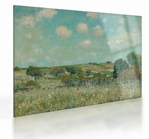 Staklena slika - Alfred Sisley, Meadow, reprodukcije (70x50 cm)