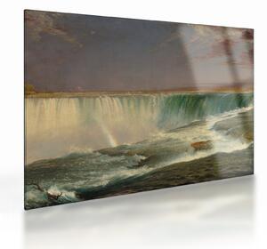 Staklena slika - Frederic Edwin Church, Niagara, reprodukcije (70x50 cm)