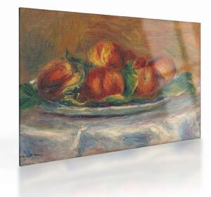 Staklena slika - Auguste Renoir, Peaches on a Plate, reprodukcije (70x50 cm)