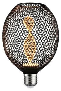 Paulmann LED žarulja MG Globe Metallic Glow Helix (E27, Reguliranje: Bez prigušivanja, Topla bijela, 110 lm, 3,5 W, Crna)