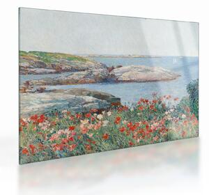 Staklena slika - Childe Hassam, Poppies, Isles of Shoals, reprodukcije (70x50 cm)