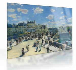 Staklena slika - Auguste Renoir, Pont Neuf, Paris, reprodukcije (70x50 cm)