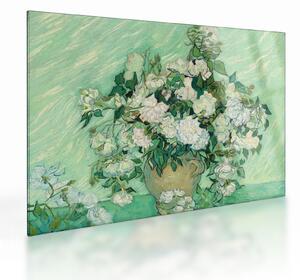 Staklena slika - Vincent van Gogh, Roses, reprodukcije (70x50 cm)