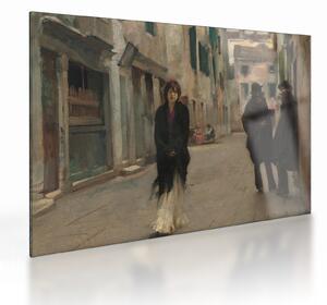 Staklena slika - John Singer Sargent, Street in Venice, reprodukcije (70x50 cm)