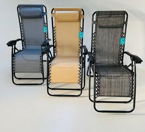 Set od dvije sklopive stolice za kampiranje (bež boja) - Amalfi Relax