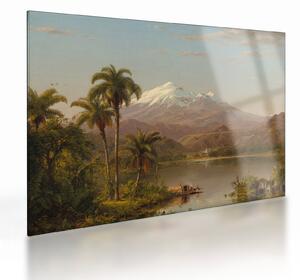 Staklena slika - Frederic Edwin Church, Tamaca Palms, reprodukcije (70x50 cm)