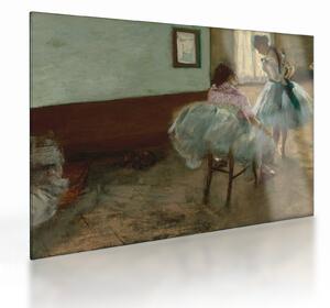 Staklena slika - Edgar Degas, The Dance Lesson, reprodukcije (70x50 cm)