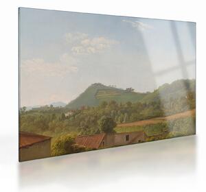 Staklena slika - Simon Denis, View Near Naples, reprodukcije (70x50 cm)