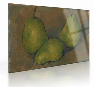 Staklena slika - Paul Cézanne, Three Pears, reprodukcije (70x50 cm)