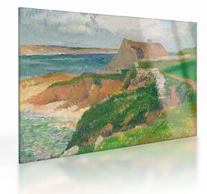 Staklena slika - Henri Moret, The Island of Raguenez, Brittany, reprodukcije (70x50 cm)