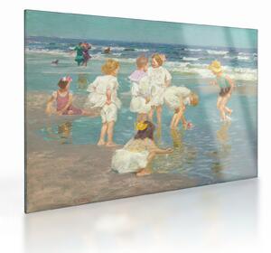 Staklena slika - Edward Henry Potthast, A Holiday, reprodukcije (70x50 cm)