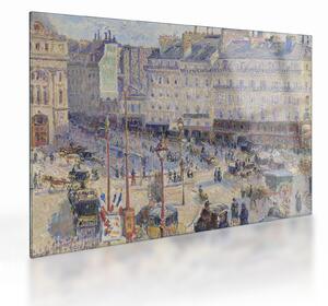 Staklena slika - Camille Pissarro, The Place du Havre, reprodukcije (70x50 cm)
