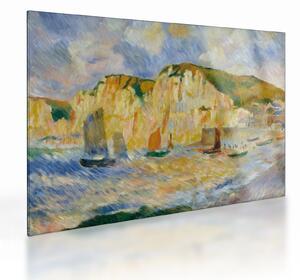 Staklena slika - Auguste Renoir, Sea and Cliffs, reprodukcije (70x50 cm)