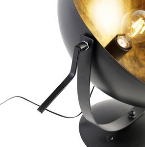 Industrijska stolna svjetiljka crna sa zlatom podesiva - Magna