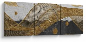 Slika - Zlatno perje (sa satom) (90x30 cm)