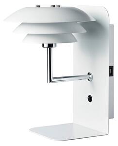 Zidne Svjetiljka Dyberg Larsen, DL20 USB Shelf, prigušiv, Bijela, Spavaća soba, Metal, Skandinavski