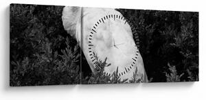 Slika - Paun, crno-bijela (sa satom) (90x30 cm)