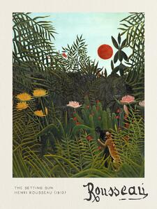 Reprodukcija The Setting Sun - Henri Rousseau, (30 x 40 cm)