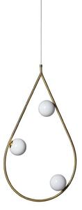 Viseće Svjetiljka Pholc, Zlato / mjed, Dnevna soba, Metal