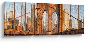 Slika - Brooklynski most (sa satom) (90x30 cm)