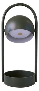 Stolne Lampa FRANDSEN, Ball Portable, prigušiv, Zelena, Dnevna soba, Metal