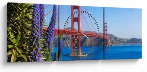 Slika - Most Golden Gate, San Francisco (sa satom) (90x30 cm)