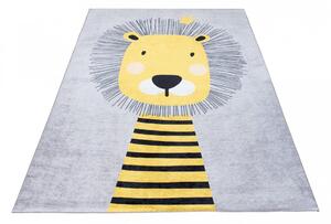 Dječji tepih sa simpatičnim motivom lava Širina: 140 cm | Duljina: 200 cm