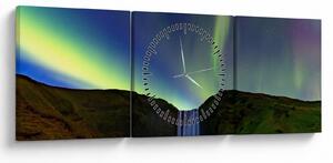 Slika - Aurora Borealis na Islandu (sa satom) (90x30 cm)
