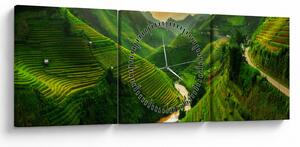 Slika - Mu Cang Chai rižine terase (sa satom) (90x30 cm)