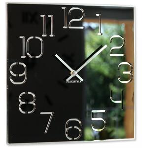 Moderan kvadratni sat crni 30 cm